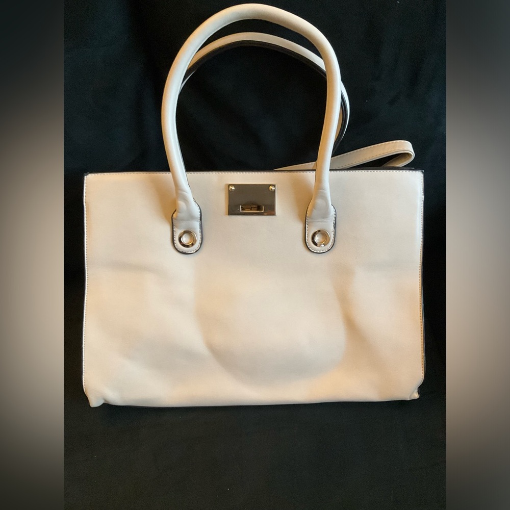 Cream Colored Purse Tote Bag